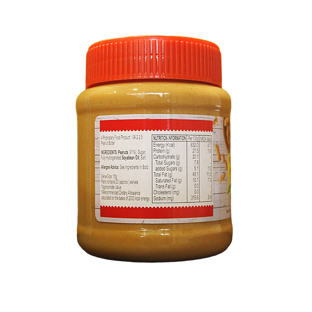 Ruparel’s Creamy Peanut Butter 350g | 91% Roasted Peanuts | Protein Rich Spread | No Cholesterol | Delicious & Nutritious Breakfast