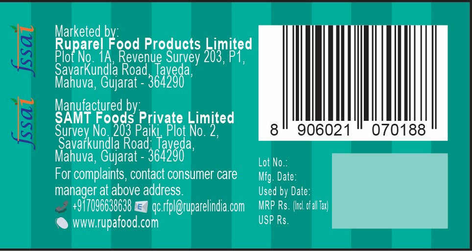 Ruparel Peanut Butter Mix Fruits with Jelly Stripes 340g