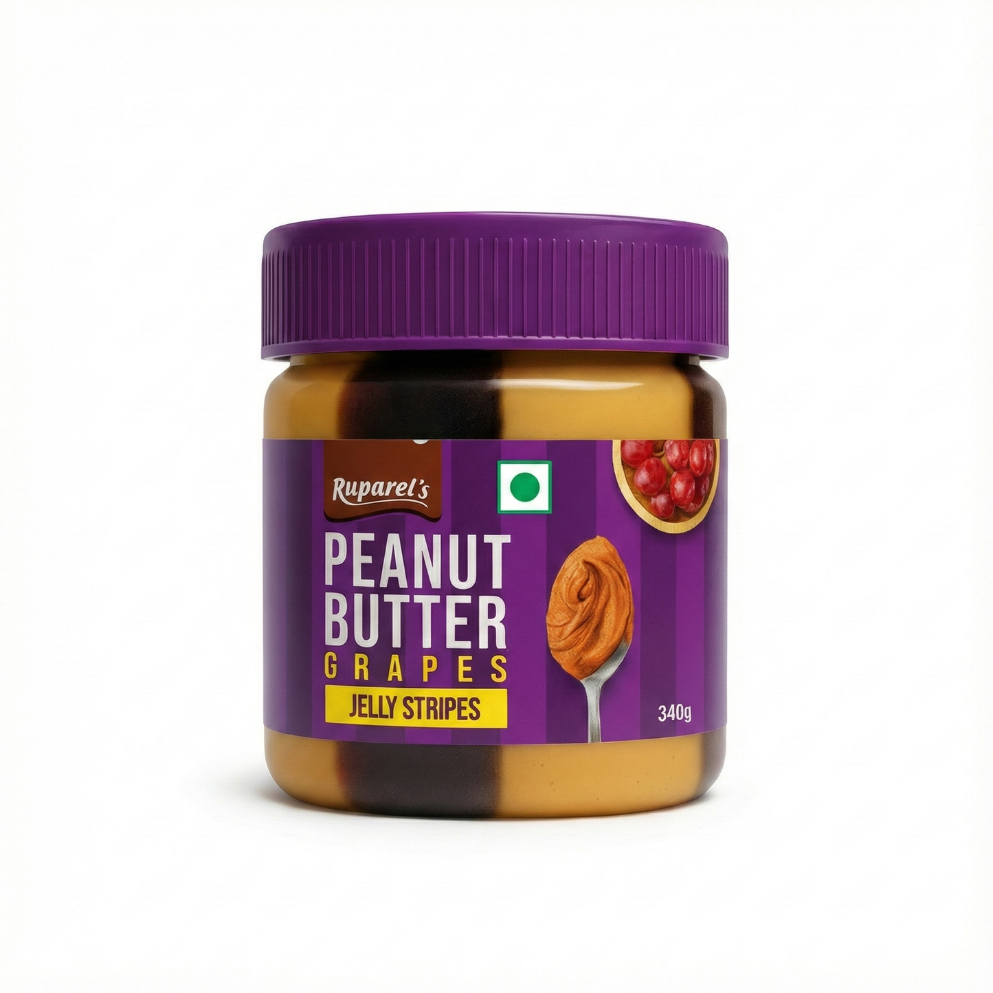 Ruparel Peanut Butter Grapes with Jelly Stripes 340g