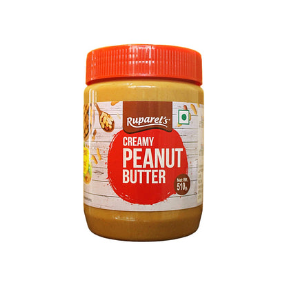 RUPAREL'S PEANUT BUTTER Creamy 510g and Crunchy 350g Combo offer total 860g | 91% Roasted Peanuts | Protein Rich | No Cholesterol | Delicious & Nutritious Breakfast (Copy)