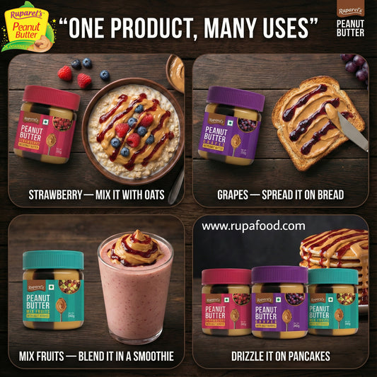 Ruparel Peanut Butter Grapes with Jelly Stripes 340g