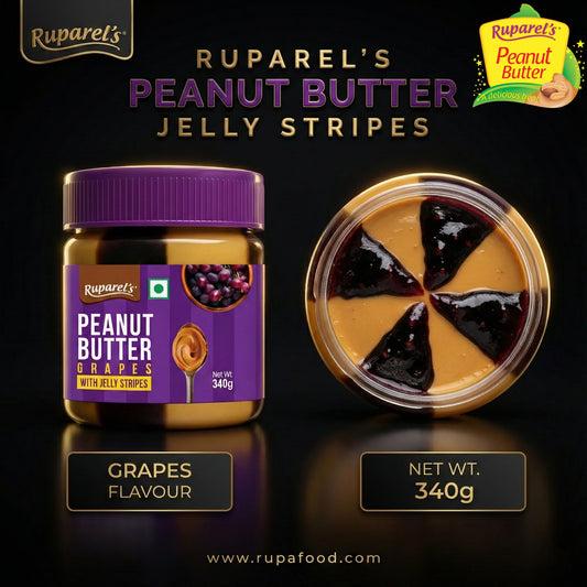 Ruparel Peanut Butter Grapes with Jelly Stripes 340g