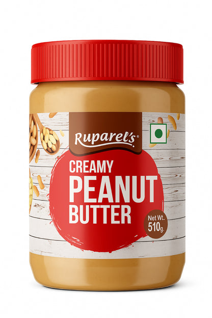RUPAREL'S PEANUT BUTTER Creamy 510g and Crunchy 510g Combo offer total 1020g | 91% Roasted Peanuts | Protein Rich | No Cholesterol | Delicious & Nutritious Breakfast
